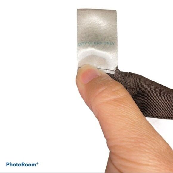 Lilly Pulitzer Brown 100% Silk Ruffle Top Size 10 - Picture 4 of 5